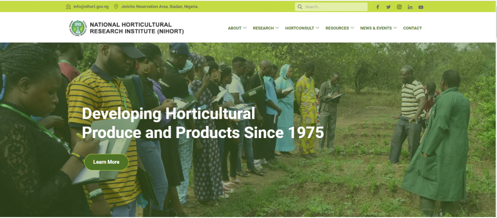 NIHORT Recruitment 2023/2024 Application Form and Registration Portal | NIHORT Recruitment News: www.nihort.gov.ng