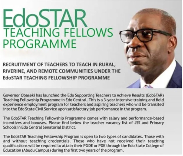 PDF List For Edo Star Shortlisted Candidates 2023/2024 and Today’s News On Edo Star Fellowship List