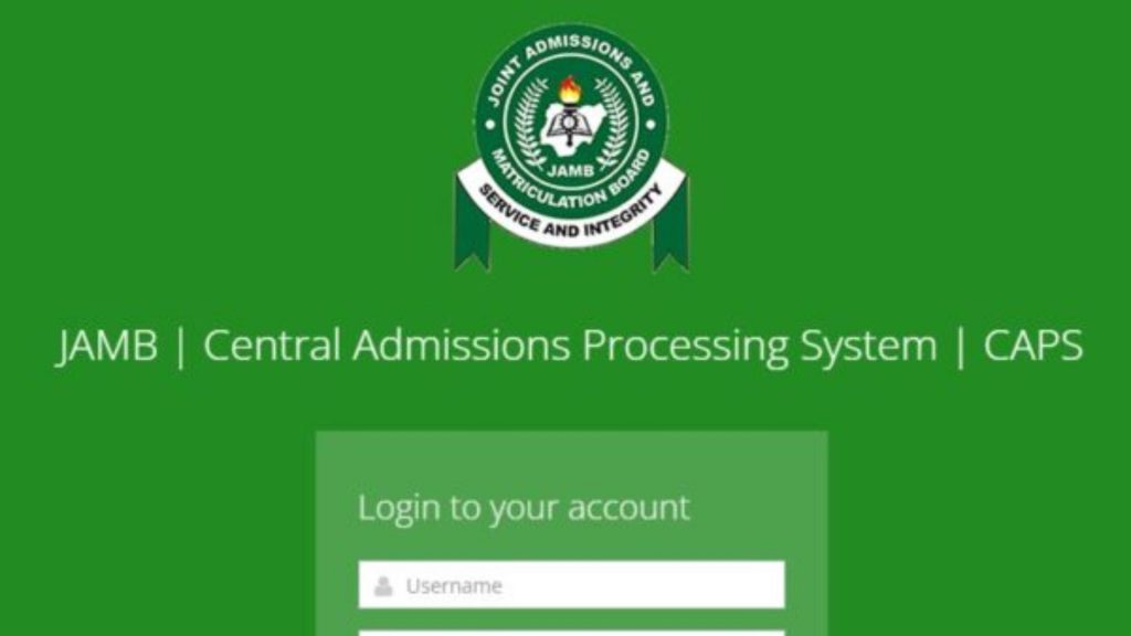 JAMB CAPS Login Portal and Admission Status 2024 | Verify Your Admission Status Now Via The JAMB Portal Login: www.jamb.gov.ng/caps